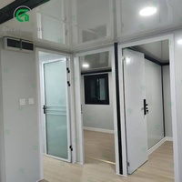 20 pieds Corée Maison préfabriquée de luxe Maison modulaire prête à l'emploi Cabine repliable Villa préfabriquée pour Resort Bureau Café Hébergement