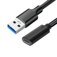Kabel Ekstensi USB 3.0 Gen2 10Gbps Kecepatan Tinggi/Adapter/Data/Hard Drive Mobile Konduktor Tembaga Murni Ramah Lingkungan Terlindungi IOS