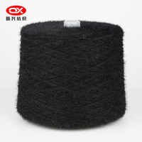 Bulk 2cm Nerz Premium Polyester Fluffy Fancy Garn 1000KG MOQ zum Stricken von Wohnkultur Luxus Handwerk