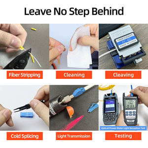 Kit d'outils <span class=keywords><strong>fibre</strong></span> optique FC-6S pour épissage à froid et fusion, avec cisaille à <span class=keywords><strong>fibre</strong></span> optique, dénudeur de <span class=keywords><strong>fibre</strong></span>, OPM, pour <span class=keywords><strong>installation</strong></span> FTTH FTTX - Product Image 3