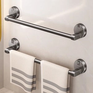 Barre porte-serviettes double murale en alliage d'aluminium, résistante à la rouille, design minimaliste pour salle de bain - Product Image 1