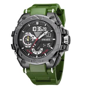 Montre LED Guangzhou SMAEL 8060, montre de sport étanche, Relojes De Hombre, montre de sport analogique-numérique pour hommes - Product Image 2