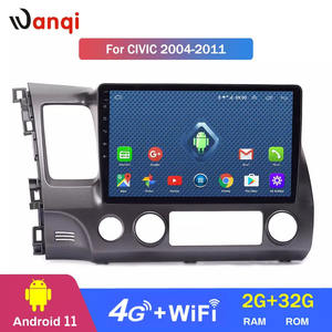 Reproductor Multimedia para Auto Wanqi 4G Lte de 9 Pulgadas con Android 11, Radio, Video, Audio Estéreo, Sistema de Navegación para Honda <span class=keywords><strong>Civic</strong></span> 2004-2011 - Product Image 2