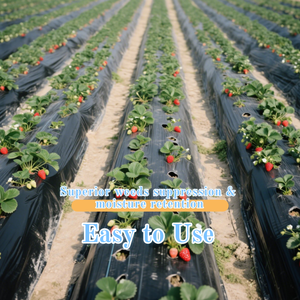 Film plastique agricole noir argenté, protection UV, réfléchissant, en polyéthylène, <span class=keywords><strong>rouleau</strong></span> de 30 microns pour la culture des oignons - Product Image 4