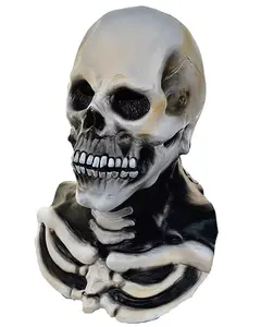 Trang Phục Kinh Dị Halloween Đạo Cụ Mặt Nạ Hóa Trang Latex Skull
