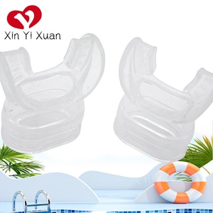 Équipement de sport aquatique d'extérieur en stock d'usine, tuba de plongée, tuba de plongée en apnée, type silicone transparent, pour enfant - Product Image 2