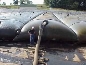 Sac filtrant géotextile tissé noir pour déshydratation des boues, géotextile géotechnique en PP pour déshydratation des boues, prix - Product Image 6