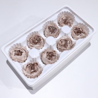 Vente en gros de haute qualité, rose éternelle conservée Austin 4-5cm, tête de Rose pour décoration de mariage