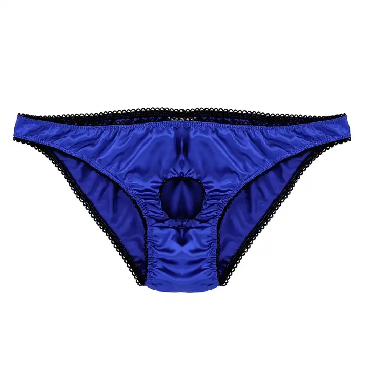 Mens Sissy Underwear Lingerie Open Front Briefs Thongs Penis Hole Bikini  Panties