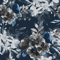 Tela Crepé Koshibo de Poliéster Hutterite de 130 g/m², Estampado Digital Personalizado, 10 Metros, Diseño Floral de Cerezas Rojas, para Vestidos