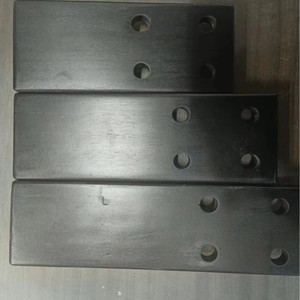 Solid Pine Wood <b>Board</b> Rectangle <b>Black</b> Painted Drilled For Industrial Projects BH901C - Product Image 1