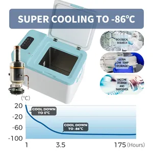 -86C Degree 25L Hospital Refrigerator Portable Medical Low Temperature Stirling Deep Freezer