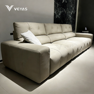 Sillón Reclinable Moderno de Cuero Genuino Ecológico con Control Remoto Inteligente, Conjunto Ergonómico de 3 Asientos con Respaldo Alto y Ajustable VY32 Moderno Ele - Product Image 3