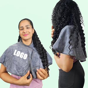 Cape de maquillage en microfibre personnalisée avec LOGO Serviettes de beauté <span class=keywords><strong>pour</strong></span> esthéticienne <span class=keywords><strong>pour</strong></span> les soins du visage, <span class=keywords><strong>masque</strong></span> démaquillant parfait <span class=keywords><strong>pour</strong></span> le salon de spa - Product Image 1