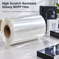 Film Prisma Mengkilap Film BOPP Kemasan Kotak Kemasan Kue Pencetakan Film Laminasi Thermal Glossy Haze Matte Film Laminasi
