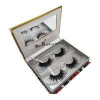Lot de 2, 4, 3 ou 5 paires de faux cils avec logo personnalisé, sans cruauté animale, fabriqués à la machine, emballage de boîte à cils sous marque privée, fournisseur