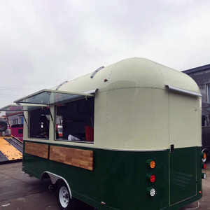 Nouveau design prix d'usine Kiosque de rue <span class=keywords><strong>vert</strong></span> Airstreamstyle <span class=keywords><strong>Remorque</strong></span> de maïs Poulet Rôtisserie Grill <span class=keywords><strong>Remorque</strong></span> de nourriture - Product Image 4