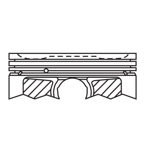 C35A1 MOTOR KOLBEN 13010-P5A-000 13020-P5A-000 13030-P5A-000 13040-P5A-000 6Zyl 3474cc Länge 59,0 Comp 31,0 Höhe-3,3-3,5 - Product Image 2