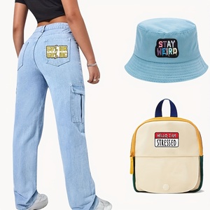 Patchs brodés thermocollants en <span class=keywords><strong>feutre</strong></span> écologique personnalisés avec motifs alphabet, fleurs et étoiles - Usine chinoise - Product Image 6