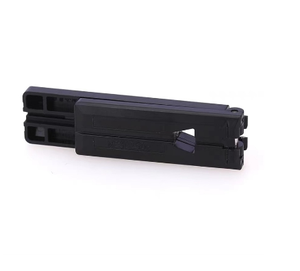 Herramienta de corte de revestimiento de barras guía de fibra óptica de longitud fija, plegable 2 en 1, de plástico negro - Product Image 4