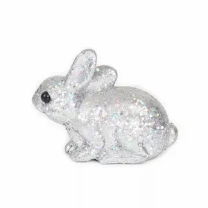 Nordic Style Painted Animal Art Lovely Jade Rabbit Indoor Outdoor Decor Creative Crafts Ornament Easter Home Garden Decoration