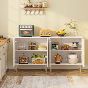 Tribesigns Muebles de cocina Push to Open 160cm Moderno Madera Minimalista <span class=keywords><strong>Mate</strong></span> <span class=keywords><strong>Blanco</strong></span> Comedor <span class=keywords><strong>Aparador</strong></span> - Product Image 5