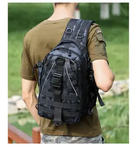 Mochila de camuflaje de alta calidad para hombre, bolsa integral de pesca de gran capacidad, bolsa de pesca multifuncional