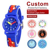 Montre pour enfants, motif planète de dessin animé, montre de sport 3D, montre de luxe pour enfants, chronographe étanche, analogique, PC, acier inoxydable, 18 mm, PV... 3D C...