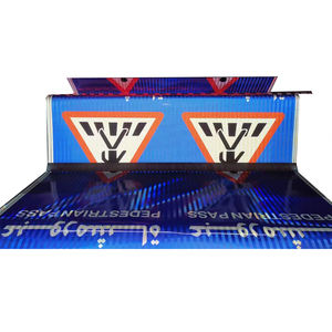 Señales de tráfico reflectantes de alta visibilidad para carreteras de <span class=keywords><strong>Arabia</strong></span> Saudita Patrón triangular Tablero de señal de advertencia de seguridad de aluminio de acero de PVC - Product Image 5