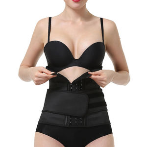 LANGQIN 7028 Ceinture de compression double en jersey de latex écologique, gaine amincissante à maintien ferme avec baleines en acier, réducteur de ventre en Spandex - Product Image 5