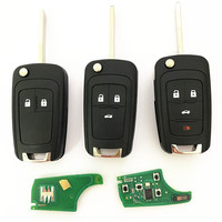 Clé de voiture avec autocollant 2 3 4 5 boutons 433Mhz puce 46 pour Chevrolet Cruze Spark Malibu Aveo Sail Trax pour Buick Encore pour Opel