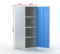 Pas cher Prix Détachable 2 porte vêtements En Acier Chambre Armoire Design