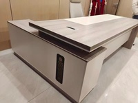 Bureau de direction convertible haut de gamme moderne pour PDG, mobilier de bureau de patron, table de direction