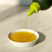 Bouteille vide de luxe pour huile d'olive en PET, 250 ml, 500 ml, 750 ml, 1 litre, vert foncé, avec bouchon doseur à vis pour sauces