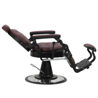 Chaise de salon de coiffure classique vintage mobilier de luxe pour barbier chaise de barbier chaise de coiffure antique pour hommes vente en gros d'usine