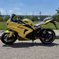 Sınır Ötesi Ticaret V6 Little Ninja Altın Kaplama 5000W Elektrikli Scooter 180km/s Yarış Yetişkin E-Scooter 48V 150KG Taşıma Kapasitesi