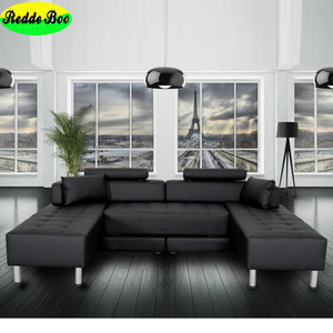 Canapé-lit pliant blanc moderne, transformable en canapé, <span class=keywords><strong>3</strong></span> pièces avec espace de rangement, meubles en cuir pour salon/appartement - Product Image 6