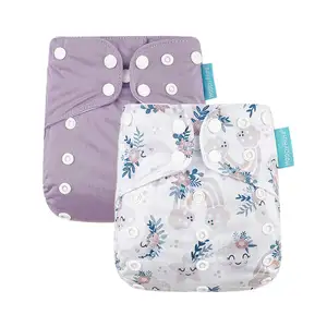 Happyflute Quick Delivery Baby Cloth Diapers With Insert Washable Bamboo Charcoal Cloth Diaper