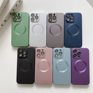 เคส TPU แม่เหล็กลาย CD พร้อมกระจกป้องกันกล้องสำหรับ iPhone 15 PRO MAX เคสโทรศัพท์มือถือสำหรับ iPhone 14 PLUS 13 12 - Product Image 1