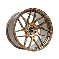 Velg Kawat Multi-Spoke Emas 16 Inci 5x130mm dari Aluminium Alloy Tempa Cekung Kustom, Baru, Universal