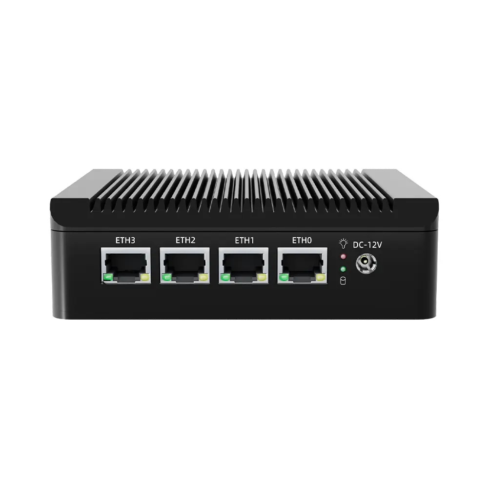 Fanless มินิพีซี4*2.5g กิกะบิตแลนพอร์ตเราเตอร์นุ่ม pfense การรักษาความปลอดภัยไฟร์วอลล์ opnsense เกตเวย์ J4125คอมพิวเตอร์แบร์โบนมินิ