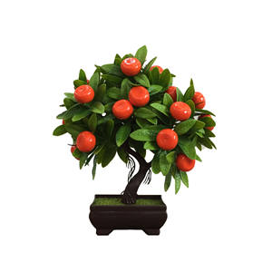 Planta Artificial <span class=keywords><strong>en</strong></span> <span class=keywords><strong>Maceta</strong></span>, Bonsái de Frutas Simuladas, Decoración para el Hogar, Planta Verde de Escritorio, Adorno de <span class=keywords><strong>Pino</strong></span> - Product Image 5