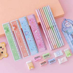 Ensemble de papeterie étudiant cinq pièces à thème dessin animé <span class=keywords><strong>Original</strong></span> nouveaux crayons standard parfait cadeau de fête des enfants <span class=keywords><strong>Original</strong></span> nouvelle gomme - Product Image 4