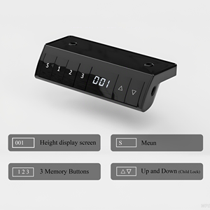 PRORIALS Cadre de bureau assis-debout électrique pour salle de jeux, double moteur, <span class=keywords><strong>deux</strong></span> niveaux, colonne ovale, stable - Product Image 3