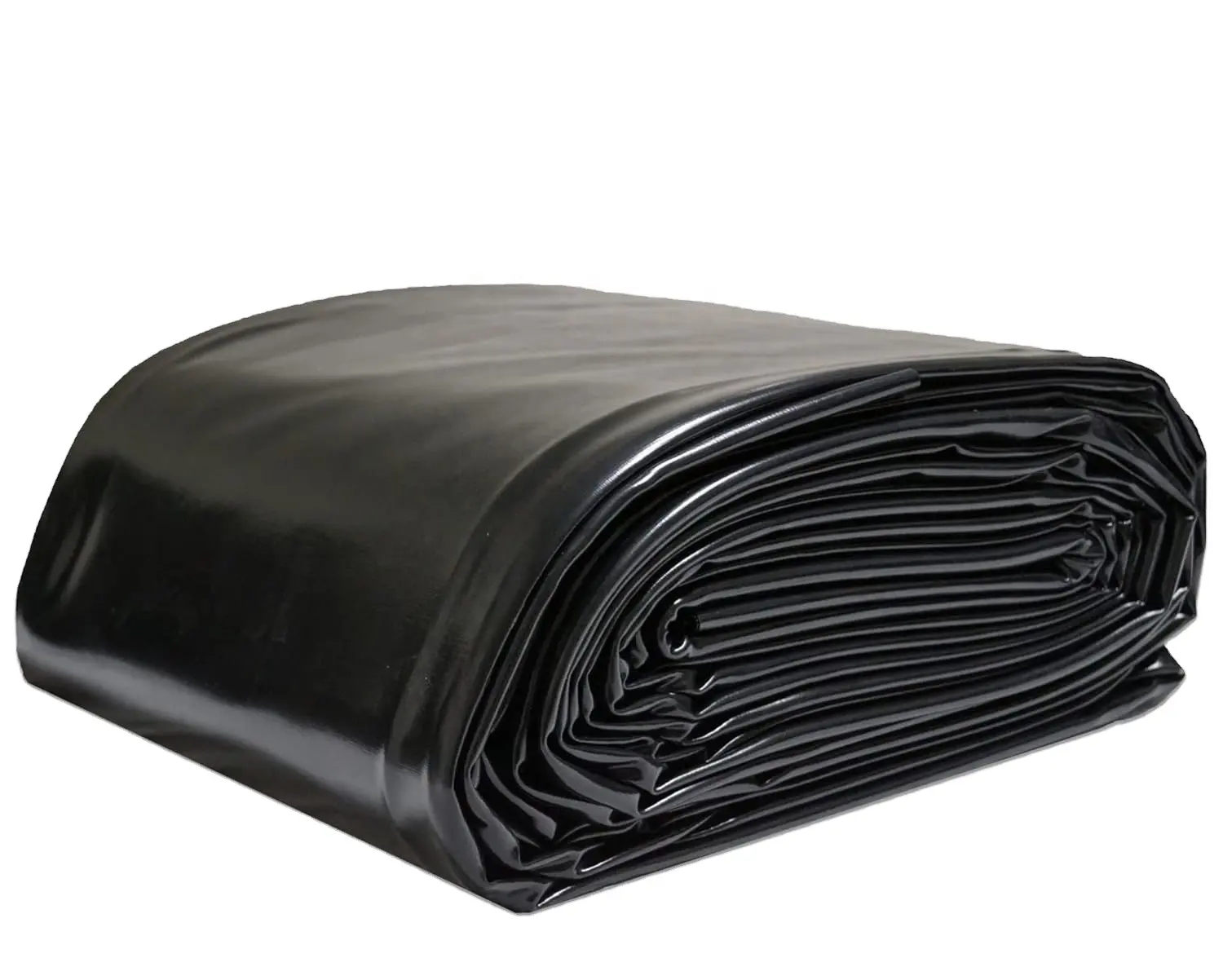 Hoja de HDPE Membrana de plástico revestimiento de estanque 0 5mm 1 0mm 1 5mm 2mm pecera Geomembrana negra para depósito de agua vertedero minero