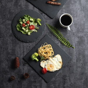 Plato Rectangular Negro Estilo Japonés Vintage <span class=keywords><strong>para</strong></span> Sushi, Plato Plano Creativo <span class=keywords><strong>para</strong></span> Comida Occidental, Aperitivos, Postres, Pasteles y <span class=keywords><strong>Barbacoa</strong></span> - Product Image 4