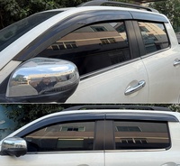 Déflecteurs de fenêtre noirs bouclier visière de porte pour Great Wall Poer GWM 2021 2022 2023 2024 2025 accessoires 4x4