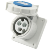 Prise industrielle étanche IP65 de haute qualité, norme IEC, 3, 4, 5 broches, 16A, 32A, connecteur femelle avec boîtier en PC