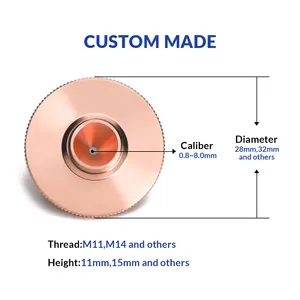 ZP D28 Series Precitec Raytools WSX Competitive Price Laser Nozzle Fiber Laser Nozzle For Laser Cutting Head