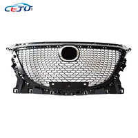 Kits de carrosserie en ABS argenté avec grilles de pare-chocs avant en maille pour Mazda 3 Axela Berline et Hayon BM BN BY 2014-2018